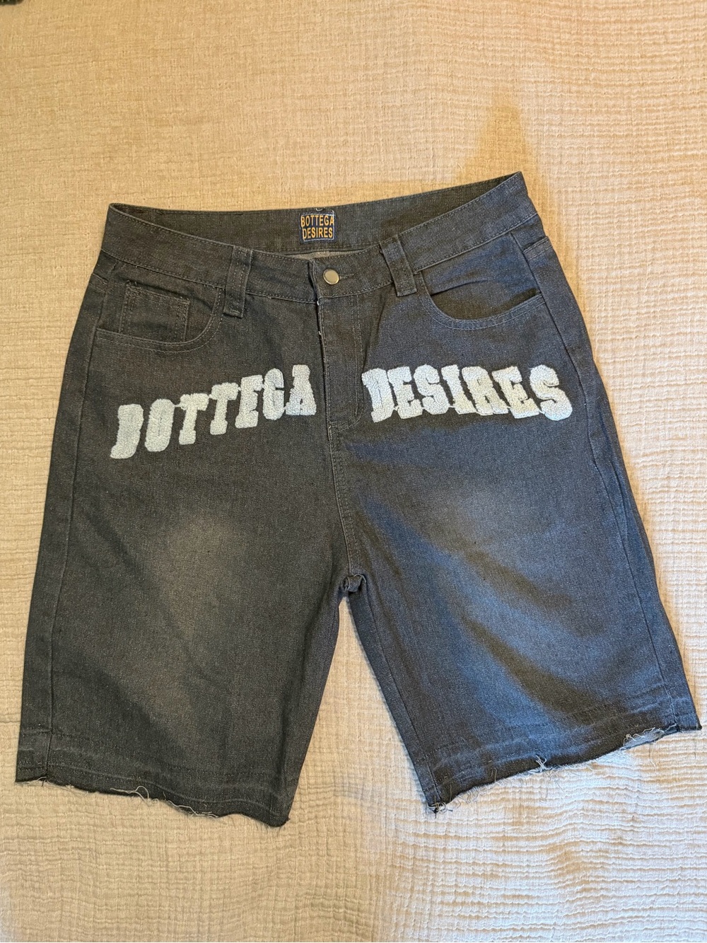 BOTTEGA DESIRES Denim Bermuda Shorts, Size    X-Large, Streetwear, 90s